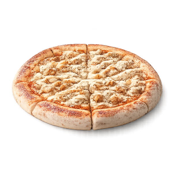 Pizza Chicken à Vervins - Crème fraîche, poulet, pommes de terre et Boursin sur pâte fraîche artisanale
