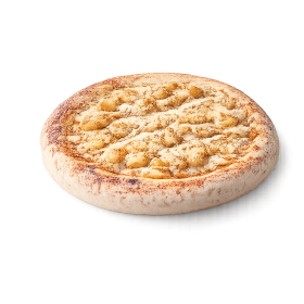Pizza Vervinoise à Vervins - Crème fraîche, poulet, pommes de terre et chicken curry sur pâte fraîche artisanale