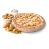 Pizza Vervinoise à Vervins - Crème fraîche, poulet, pommes de terre et chicken curry sur pâte fraîche artisanale