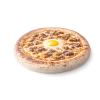 Pizza La Burger à Vervins - Crème burger, viande hachée, cheddar et œufs sur pâte fraîche artisanale