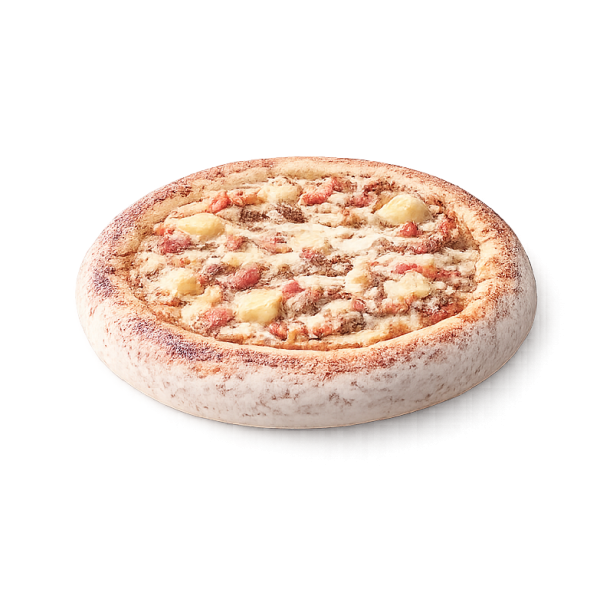 Pizza La Ch'ti à Vervins - Crème fraîche, jambon, lardons et Maroilles sur pâte fraîche artisanale