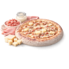 Pizza La Ch'ti à Vervins - Crème fraîche, jambon, lardons et Maroilles sur pâte fraîche artisanale