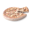 Pizza Truffe à Vervins - Crème truffe, jambon et champignons sur pâte fraîche artisanale