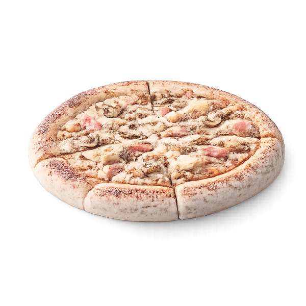 Pizza Truffe à Vervins - Crème truffe, jambon et champignons sur pâte fraîche artisanale