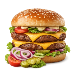 Double cheese burger